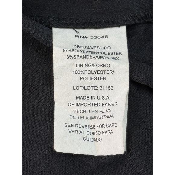 NW Night Way Vintage Sparkling Sequins Chevron Midi Dress Low Back Lining Sz 14W - Picture 12 of 13